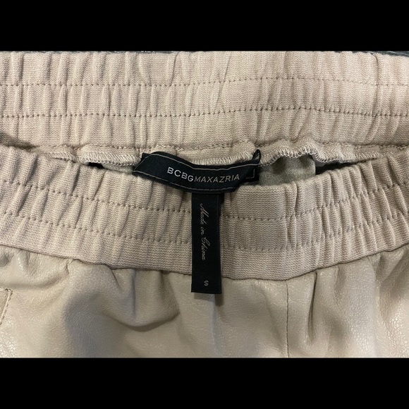 BCBG Sugi Leather Joggers Small - Picture 4 of 4